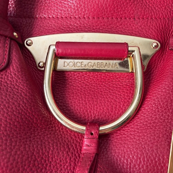 Dolce & Gabbana | Women's Red Leather Shoulder Bag - Picture 4 of 15